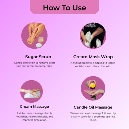 8 Steps Korean Glow Ice-Cream Mani-Padi Kit