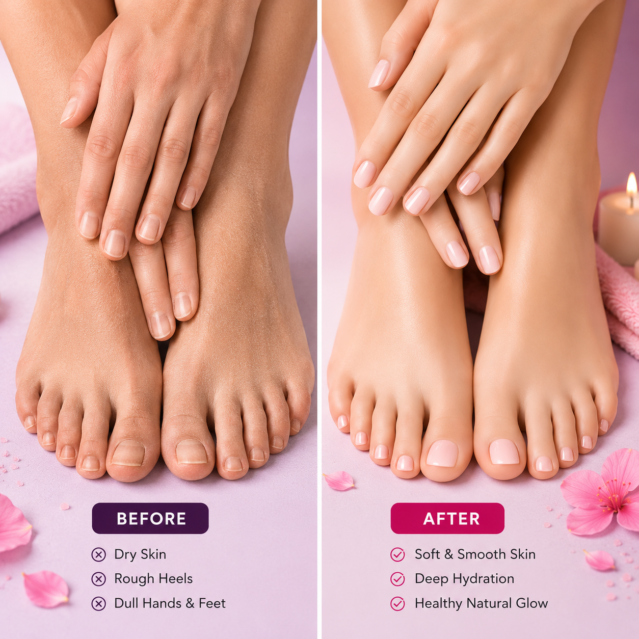 8 Steps Korean Glow Ice-Cream Mani-Padi Kit