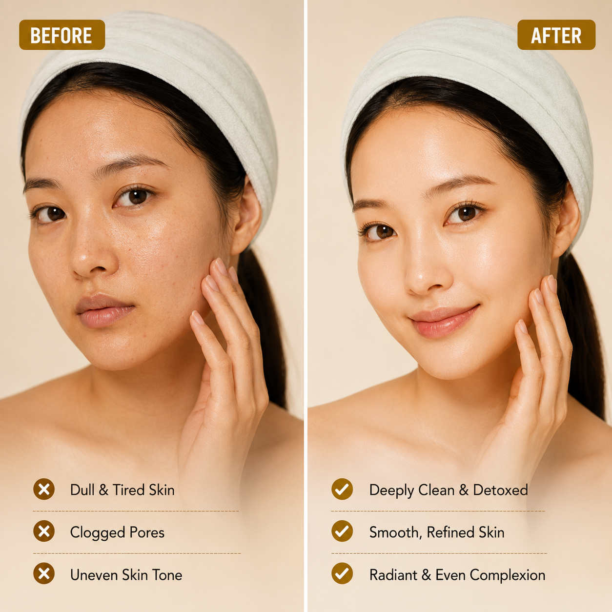 Korean Glass Deep Detox Cleanup - Facial Kit