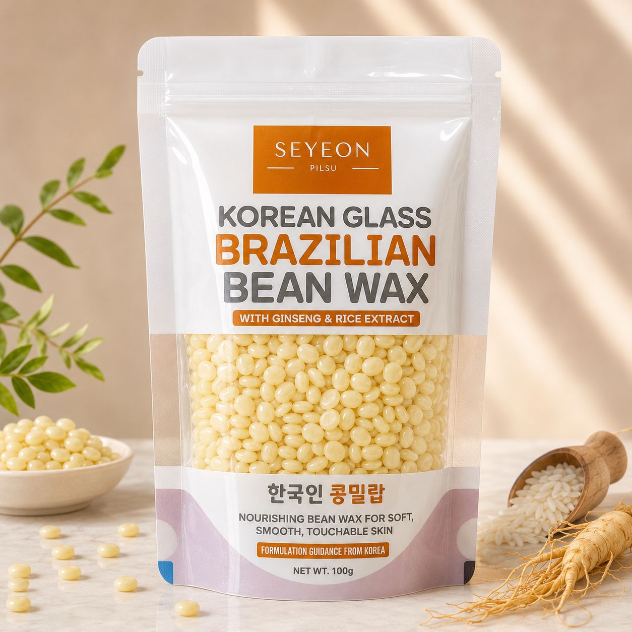 Korean Glass Bean Wax