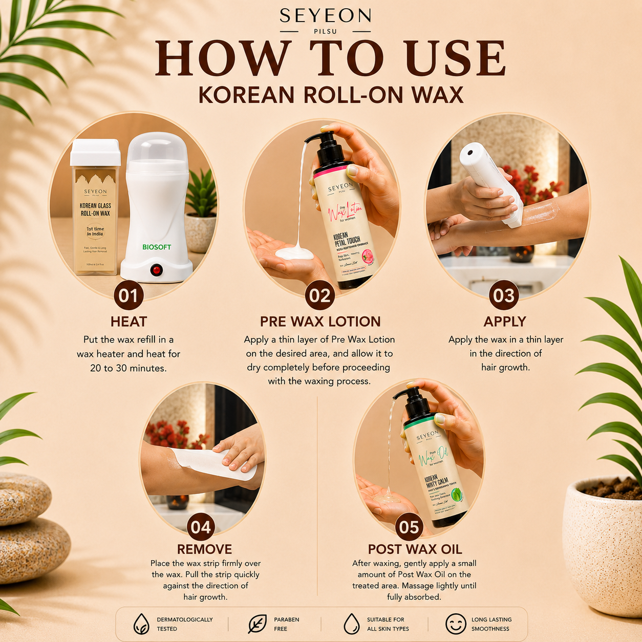 Korean Glass Roll-on Wax