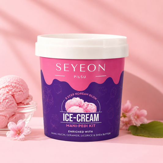 8 Steps Korean Glow Ice-Cream Mani-Padi Kit