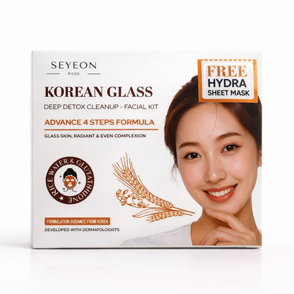 Korean Glass Deep Detox Cleanup - Facial Kit